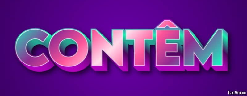 Contêm Efeito de texto