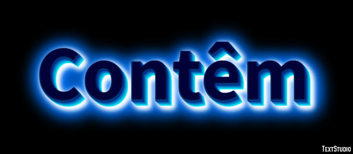 Contêm Efeito de texto