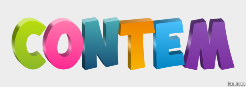 Contêm Efeito de texto