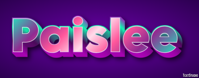 Paislee テキスト効果