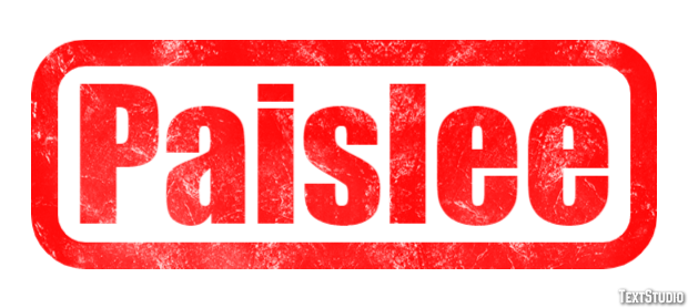 Paislee Efekt tekstowy