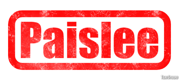 Paislee Efekt tekstowy