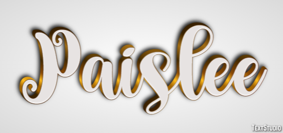 Paislee Efekt tekstowy