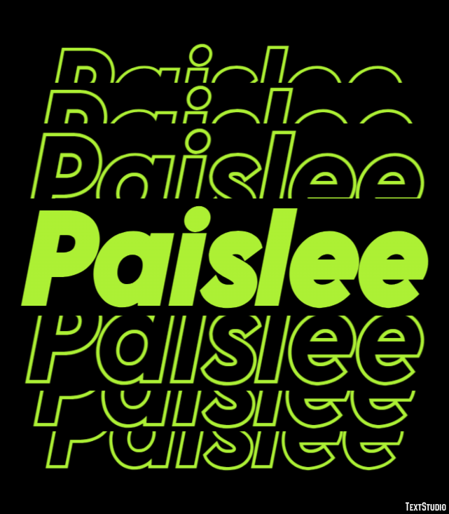 Paislee Efekt tekstowy