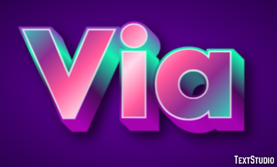 Via Text Effect