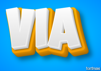 Via Text Effect