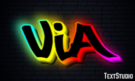 Via Text Effect