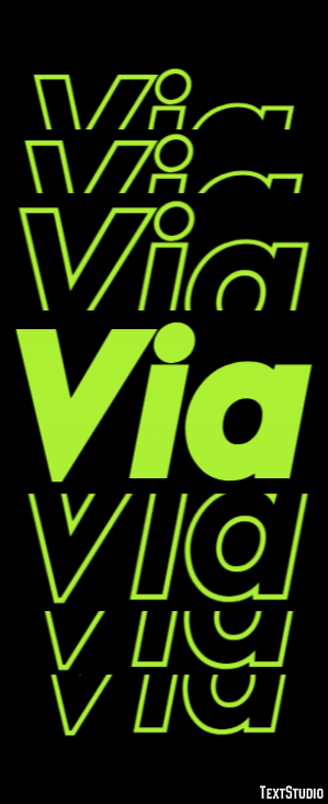 Via Text Effect