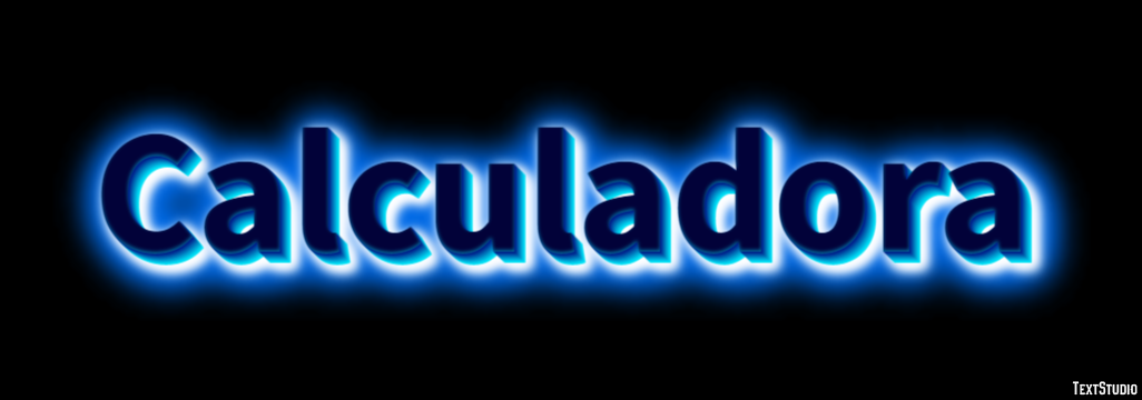 Calculadora Efeito de texto