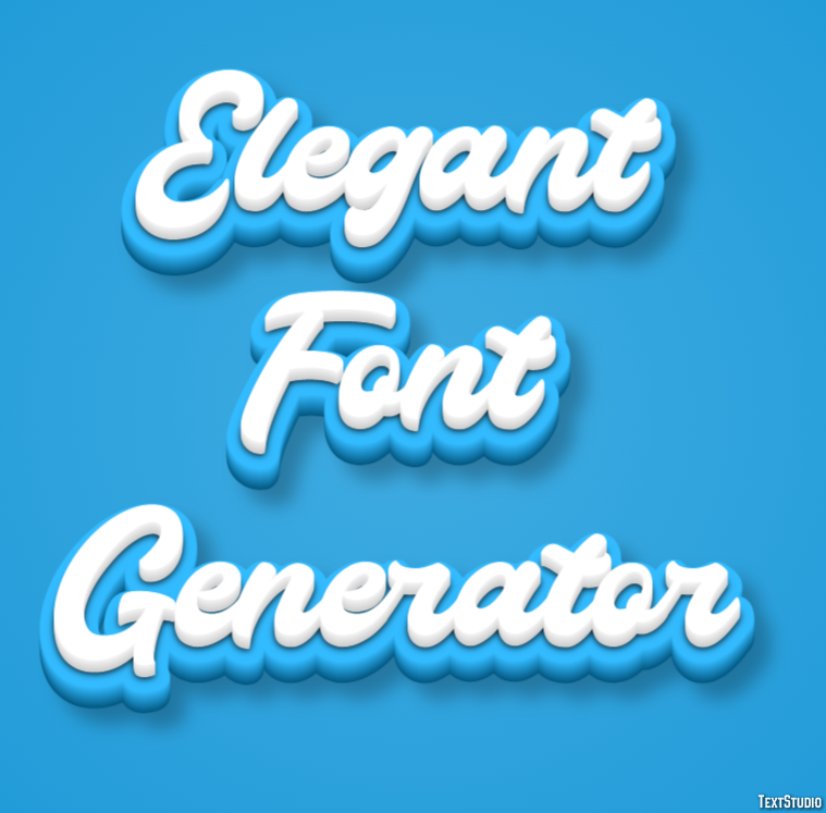 Elegant Font Generator テキスト効果