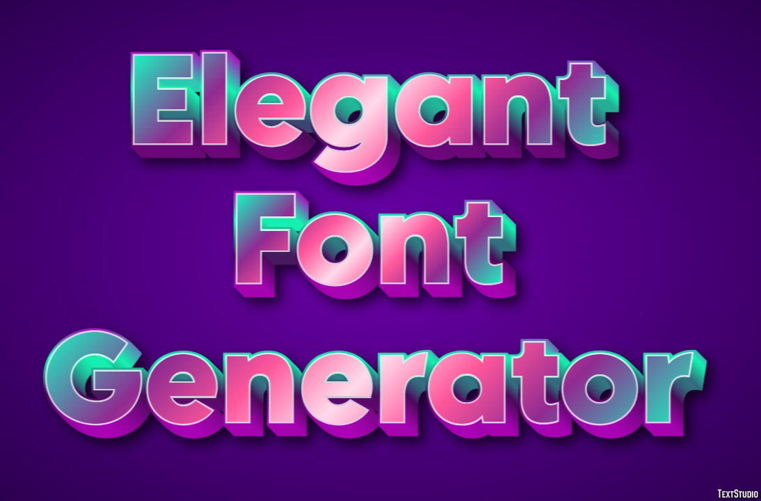 Elegant Font Generator テキスト効果