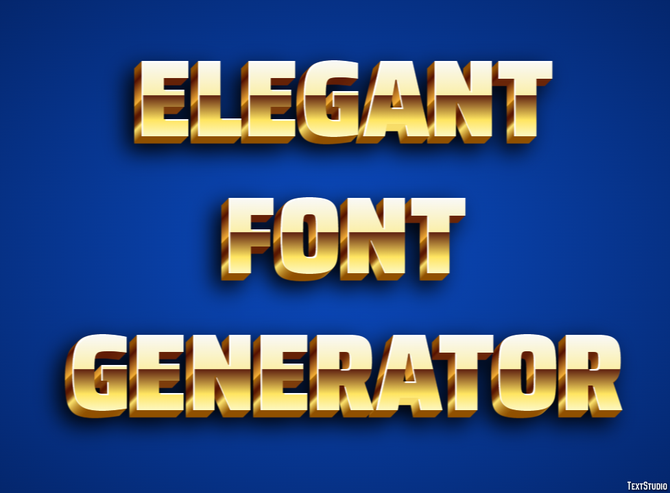 Elegant Font Generator テキスト効果