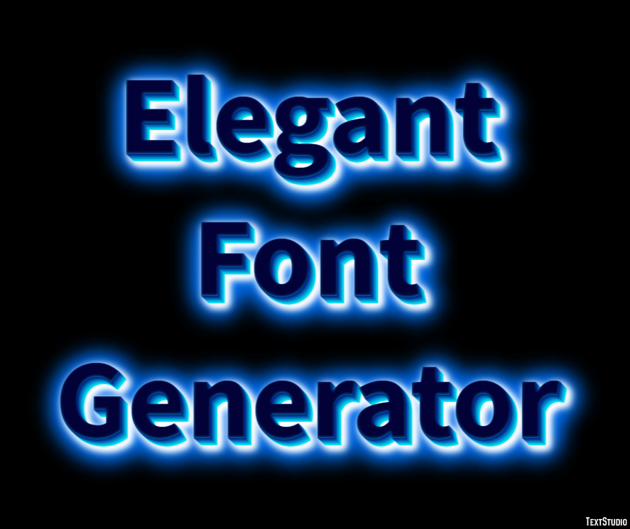 Elegant Font Generator テキスト効果