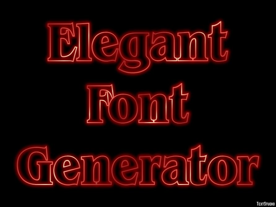 Elegant Font Generator テキスト効果