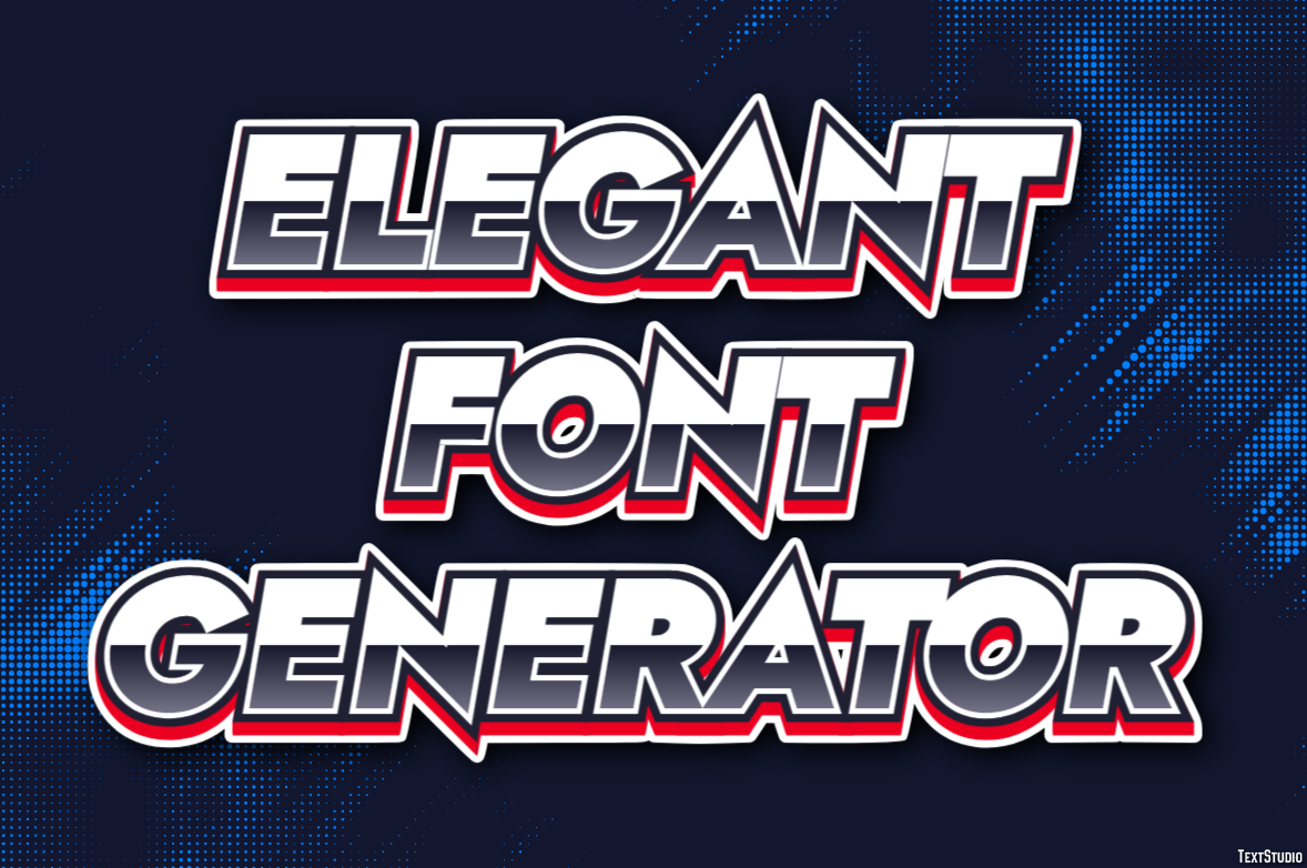 Elegant Font Generator テキスト効果