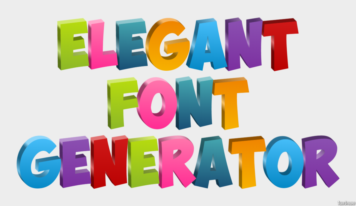 Elegant Font Generator テキスト効果