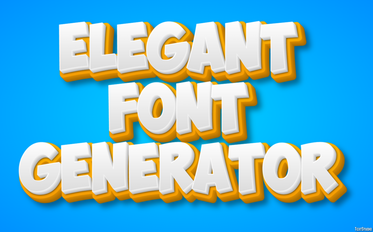 Elegant Font Generator テキスト効果