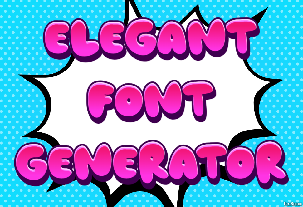 Elegant Font Generator テキスト効果