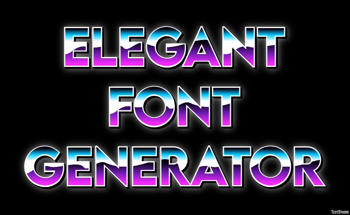 Elegant Font Generator テキスト効果