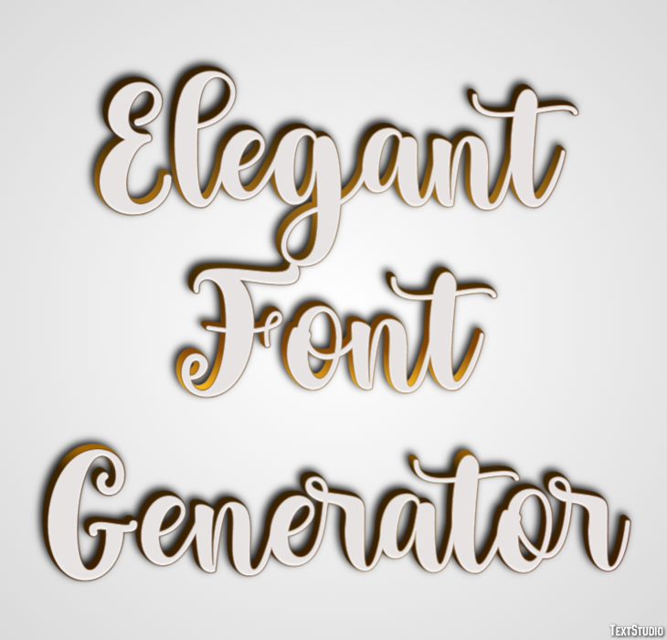 Elegant Font Generator テキスト効果