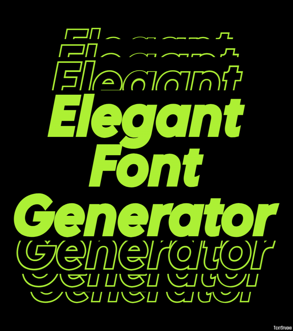 Elegant Font Generator テキスト効果