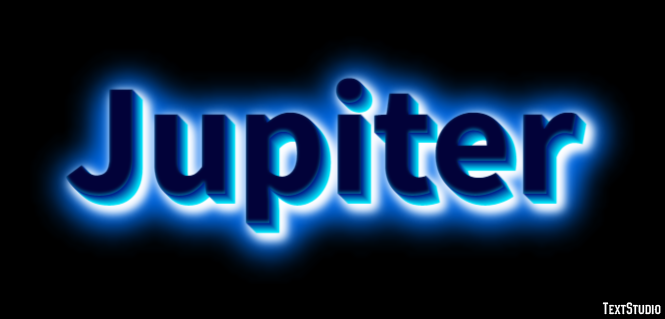 Jupiter Efekt tekstowy