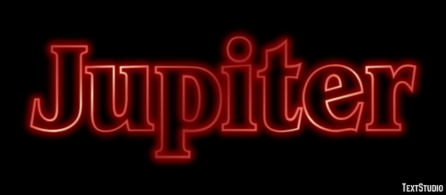 Jupiter Efekt tekstowy