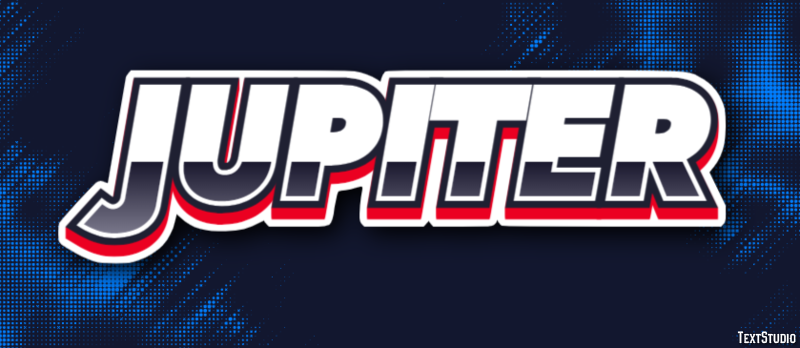 Jupiter Efekt tekstowy