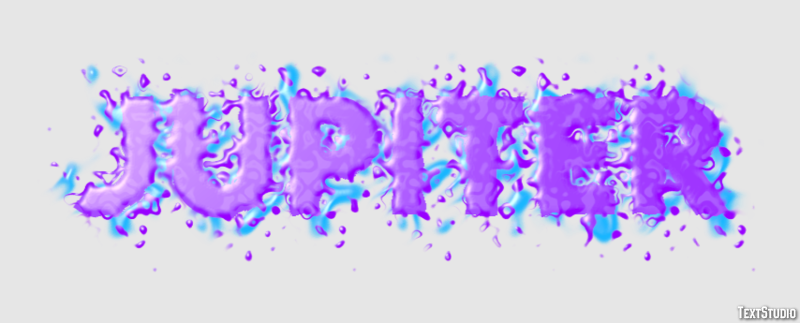 Jupiter Efekt tekstowy