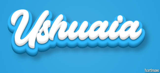 Ushuaia Эффект текста