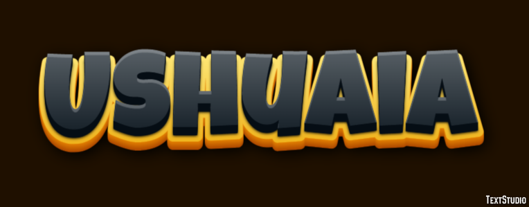 Ushuaia Эффект текста