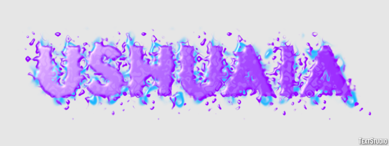 Ushuaia Texteffekt
