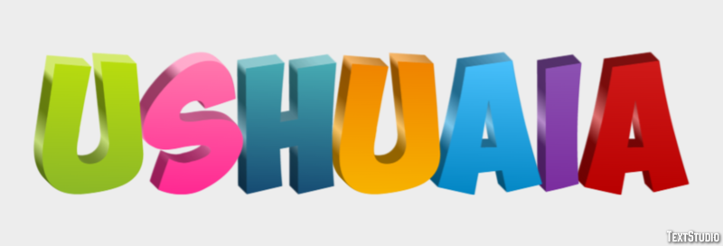 Ushuaia Эффект текста