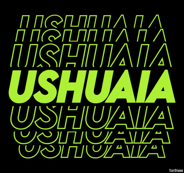 Ushuaia Efekt tekstowy