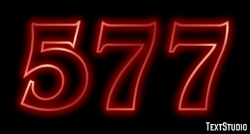 577 Эффект текста