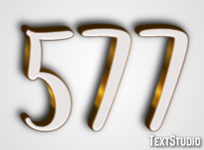 577 Эффект текста