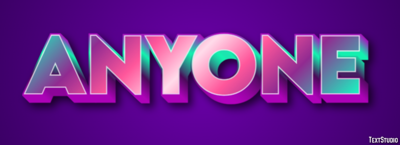 Anyone Text Effect