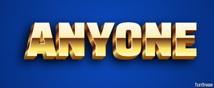Anyone Text Effect