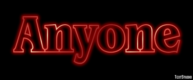 Anyone Text Effect