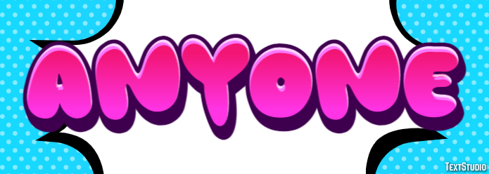 Anyone Text Effect