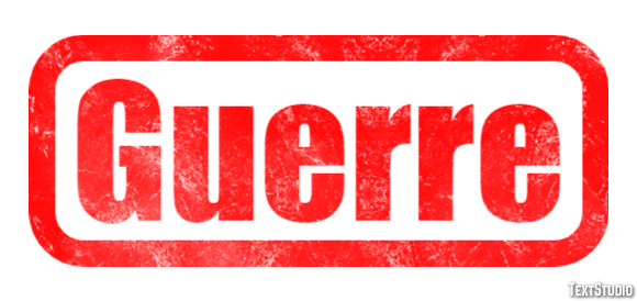Guerre Effet de texte