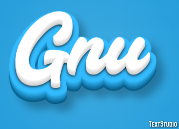 Gnu Texteffekt