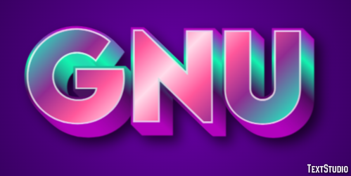 Gnu Texteffekt
