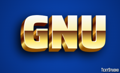 Gnu Texteffekt