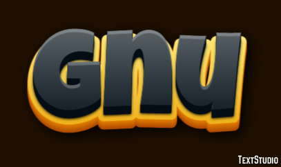 Gnu Texteffekt