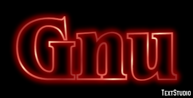 Gnu Texteffekt