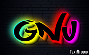 Gnu Texteffekt