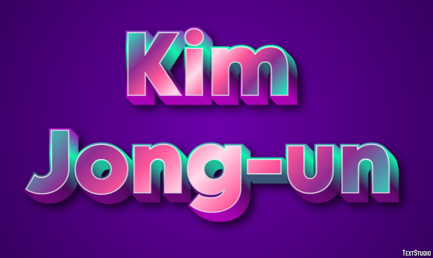 Kim Jong-un Texteffekt