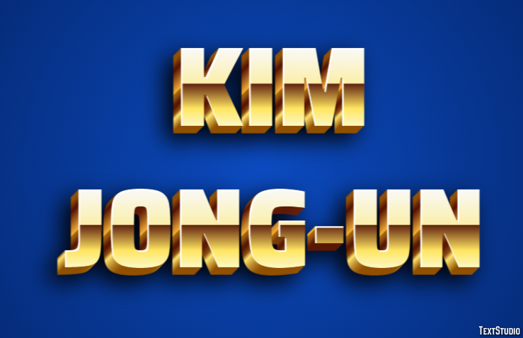 Kim Jong-un Texteffekt