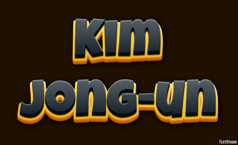 Kim Jong-un Texteffekt
